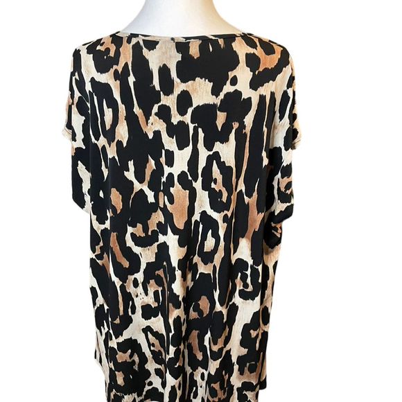 Show Me Your Mumu Women's XS Leopard Print Short Sleeve - Picture 3 of 5